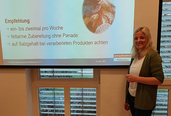 Frau Kanzenbach von der Verbraucherzentrale Niedersachsen e. V